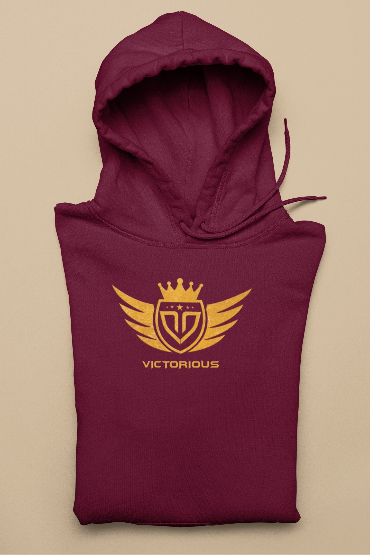 Burgundy Crest Hoodie